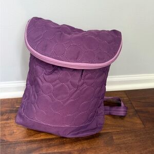 Thirty-One 31 Vary You Quilted Dots Backpack Purse ~ Purple ~ Versatile